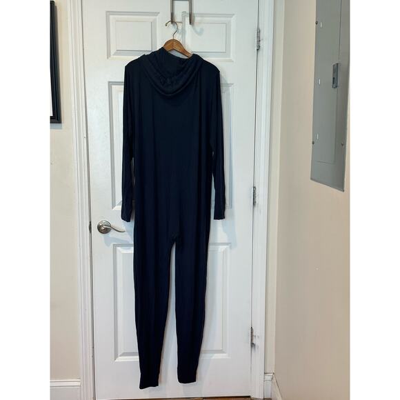 MeUndies Adult Onesie - Unisex one piece pajama jumpsuit in dark sapphire M/L - Picture 6 of 8